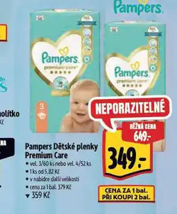 Albert Pampers dětské plenky nabídka