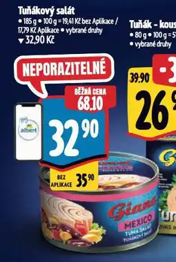 Albert Giana tuňákový salát nabídka