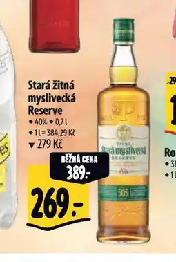 Albert Stará žitná myslivecká nabídka