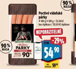 Albert Poctivé vídeňské párky nabídka