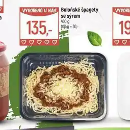 Globus Boloňské špagety se sýrem nabídka