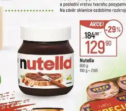 Globus Nutella nabídka