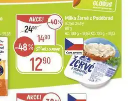 Globus Milko žervé z poděbrad nabídka
