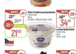 Globus Olma tradiční pomazánkové nabídka