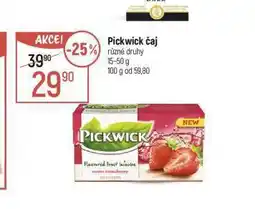 Globus Pickwick čaj nabídka