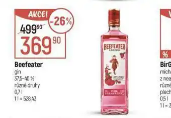 Globus Beefeater gin nabídka