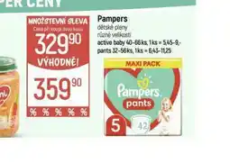Globus Pampers dětské plenky nabídka