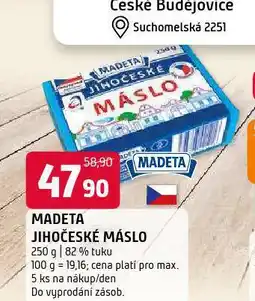 Terno Jihočeské máslo nabídka