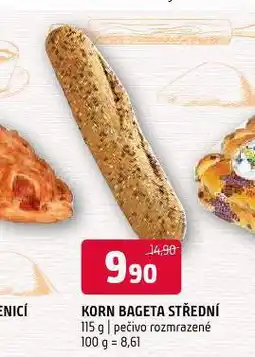 Terno Korn bageta střední nabídka