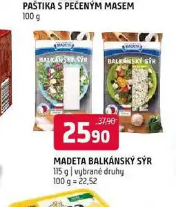 Terno Madeta balkánský sýr nabídka