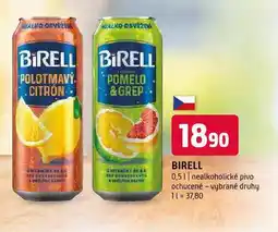 Terno Birell nealkoholické pivo nabídka