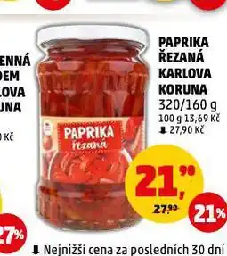 Penny Market Paprika řezaná nabídka