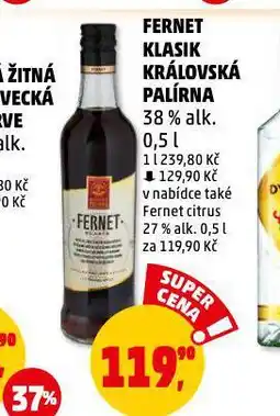Penny Market Fernet klasik nabídka