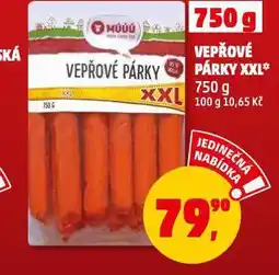 Penny Market Vepřové párky nabídka