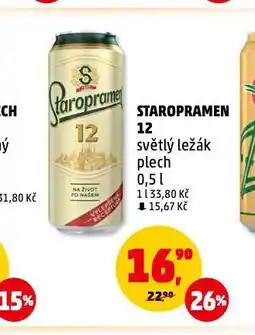 Penny Market Pivo staropramen nabídka