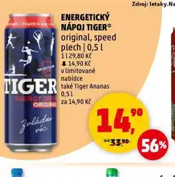 Penny Market Tiger energy drink nabídka