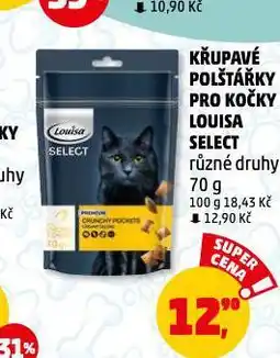 Penny Market Louisa křupavé polštářky pro kočky nabídka