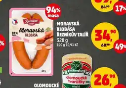 Penny Market Moravská klobása nabídka