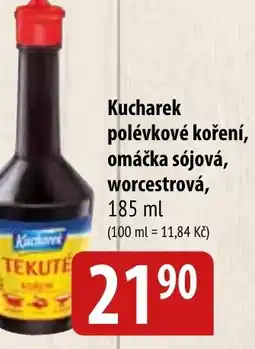 Bala Kucharek polévkové koření, omáčka sójová, worcestrová, 185 ml nabídka