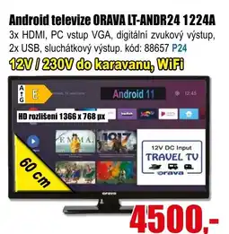 EVA Android televize ORAVA LT-ANDR24 1224A nabídka