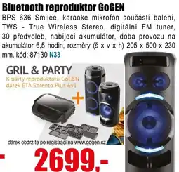 EVA Bluetooth reproduktor GoGEN nabídka