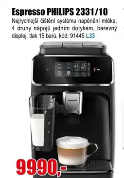 EVA Espresso PHILIPS 2331/10 nabídka