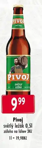 Qanto Pivoj světlý ležák 0,5 l. nabídka