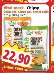 Norma Vital snack chipsy nabídka