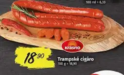 COOP TIP Trampské cigáro nabídka
