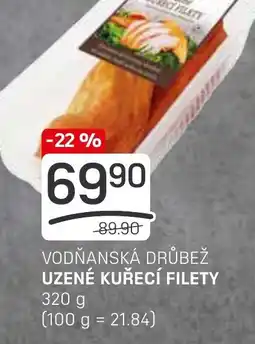 Flop VODŇANSKÁ DRŮBEŽ UZENÉ KUŘECÍ FILETY nabídka