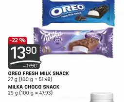 Flop OREO FRESH MILK SNACK nabídka