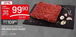 Flop KOSTELECKÉ UZENINY MĚLNĚNÉ MASO HOVĚZÍ nabídka