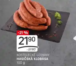 Flop KOSTELECKÉ UZENINY HASIČSKÁ KLOBÁSA nabídka