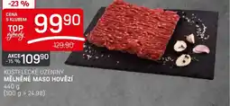Flop KOSTELECKÉ UZENINY MĚLNĚNÉ MASO HOVĚZÍ nabídka