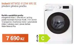 Expert Indesit MTWSE 61294 WK EE předem plněná pračka nabídka