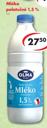 CBA Mléko polotučné 1,5 % nabídka