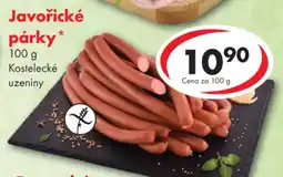 CBA Javořické párky nabídka
