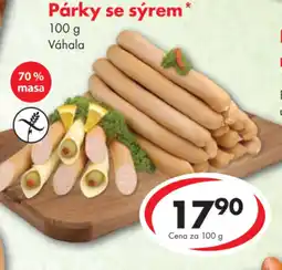 CBA Párky se sýrem nabídka