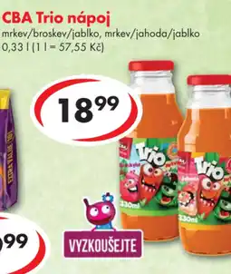 CBA CBA Trio nápoj nabídka