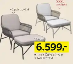 XXXLutz RELAXAČNÍ KŘESLO S TABURETEM nabídka