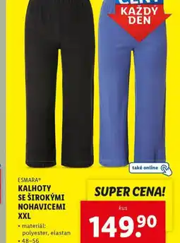 Lidl Kalhoty se širokými nohavicemi nabídka