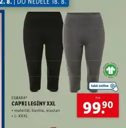 Lidl Capri legíny nabídka