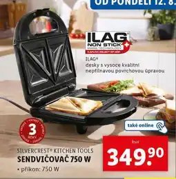 Lidl Sendvičovač nabídka