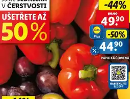 Lidl Paprika červená nabídka