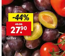 Lidl Švestky nabídka
