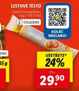 Lidl Listové těsto nabídka