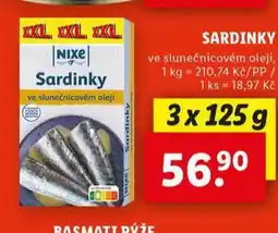 Lidl Sardinky nabídka
