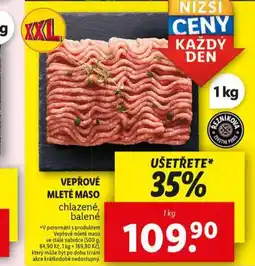 Lidl Vepřové mleté maso nabídka