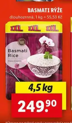 Lidl Basmati rýže nabídka