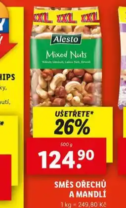 Lidl Směs ořechů a mandlí nabídka